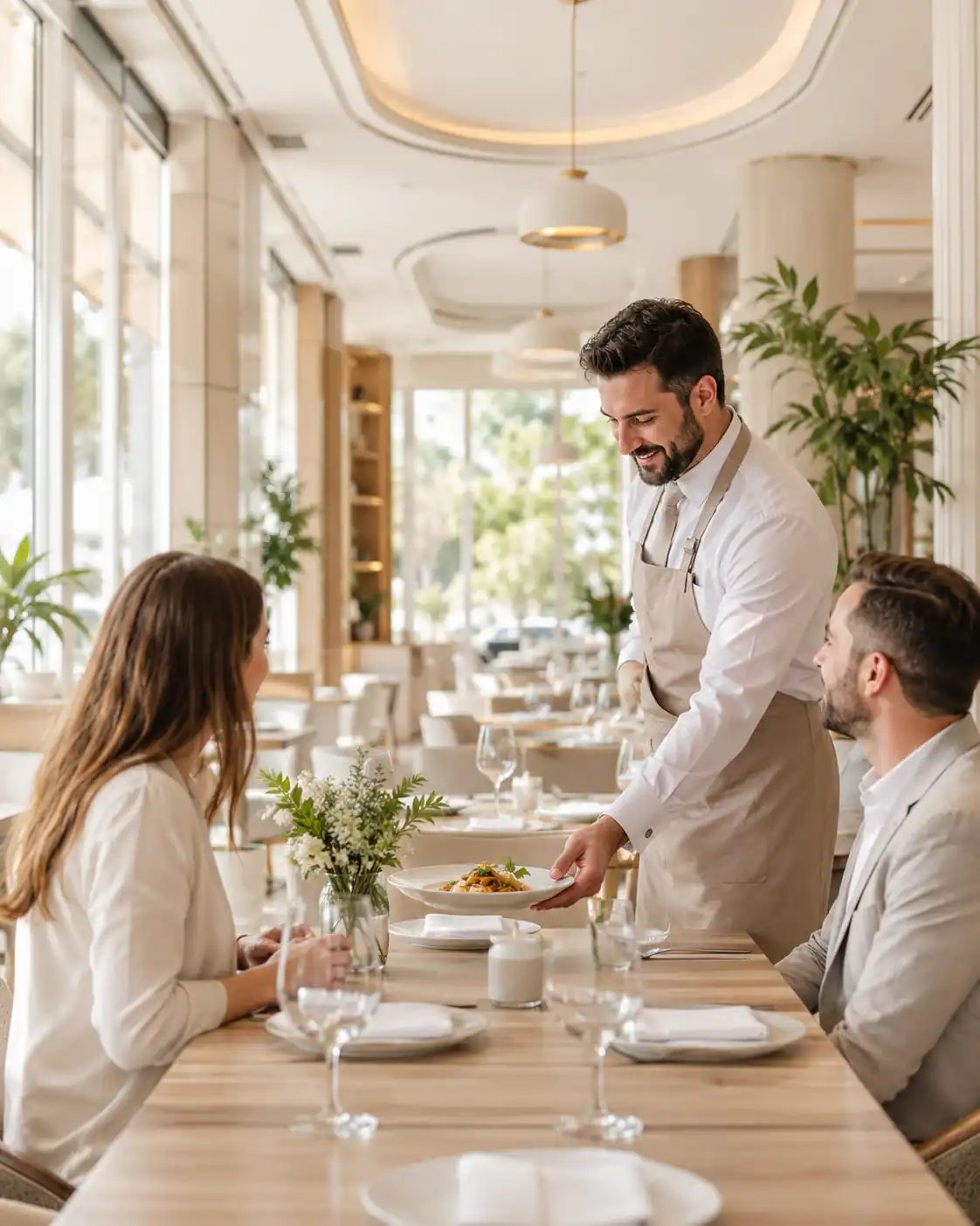 Premium restoranda profesyonel servis akışı